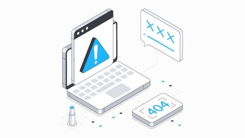 Erreur 404 Animation isométrique Alpha Channel