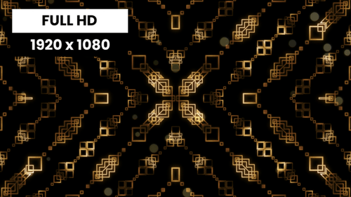 Golden Art Deco 03 VJ Loop