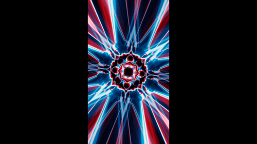 Vertical video abstract red and blue flash neon lines vj loop animation
