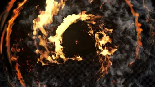 Enthüllung des Spiral Smoke Fire-Logos 190924 3840 2160 Alpha