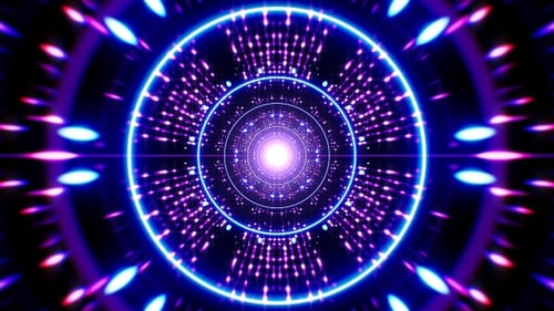 Retro Space Vj Neonlichtschleife für Musikveranstaltungen