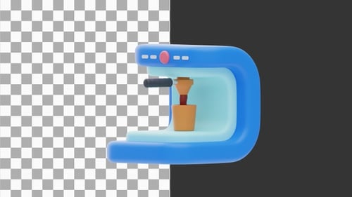 3D Animation of Automatic Coffee Machine with Barista-Quality Results | Alpha Channel