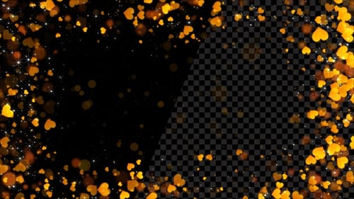 Heart Frame Golden Alpha Loop