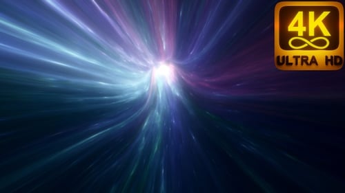 Futuristic Hyperspace Light Tunnel Travel Animation