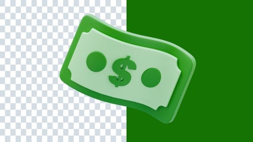 Money 3D Animations | Alpha Channel