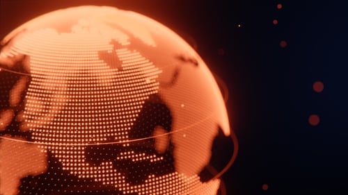 4K Technologic Spinning Planet Earth