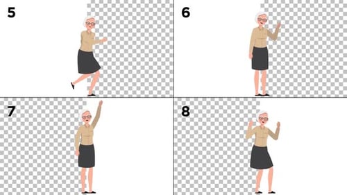 Old Woman Character Animation Pack