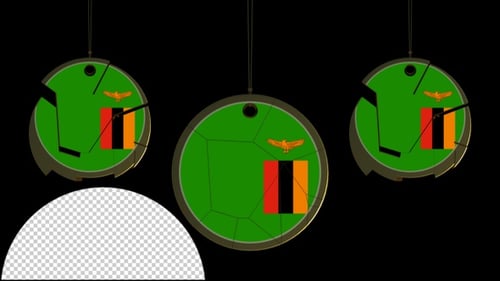 Geometric Flag Badge Shatter Reveal Transition