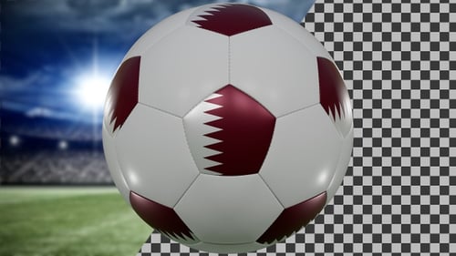 Football Spinning Ball Qatar | UHD | 60fps