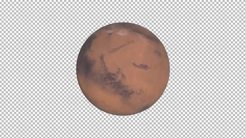 Rotierender Mars — Nahtlose 3D-Schleife