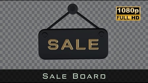 3D Animated Sale Sign Reveal for Promotions