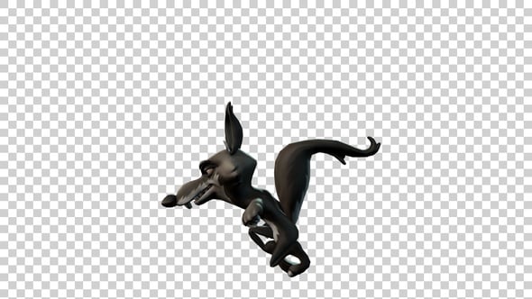 Coyote Cartoon Run Animation Side View, Backgrounds Motion Graphics ft ...