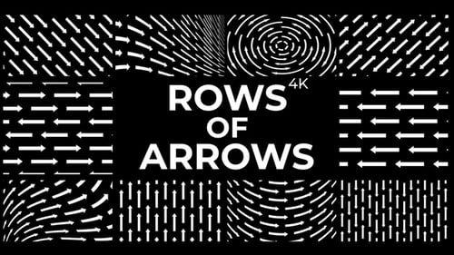Dynamic Looping White Arrows Pattern Backgrounds Pack