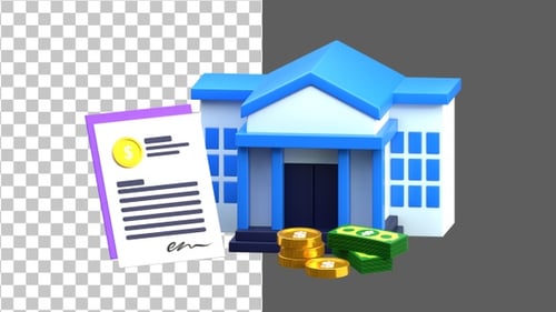 3D Federal Reserve | Alpha Channel
