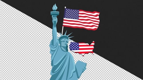 USA Independence Day Animation