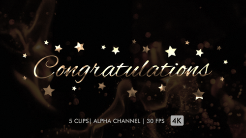 Congratulations Text Animation