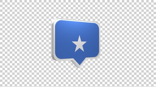 Anstecknadelsymbol mit somalischer Flagge