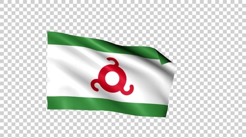 Rundkurs mit der Flagge von Inguschetien