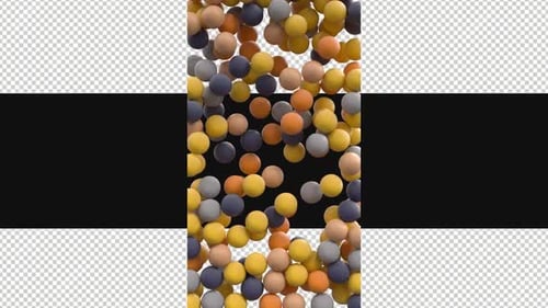Colorful Spheres Screen Fill Transition