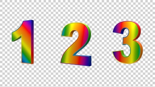 Number Pack 0 To 9 Multicolor