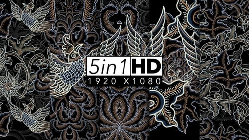 Animated Phoenix Bird Pattern Background Loop