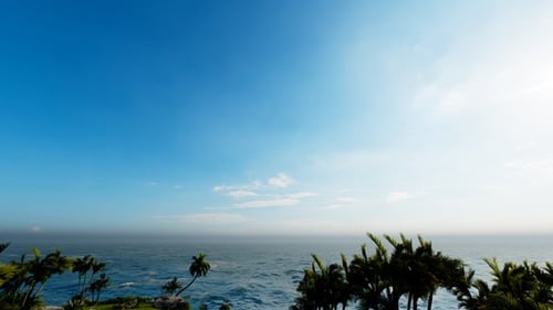 Front View On Beautiful Sea Wave