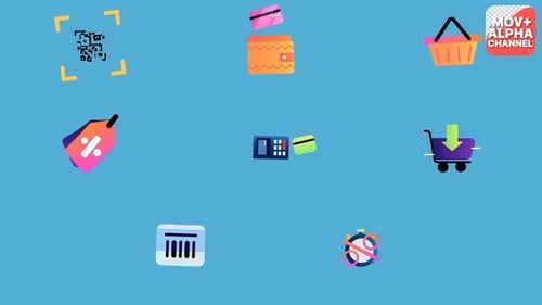 Shopping Icons | Motion Graphics