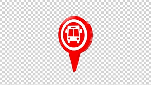 Bus Station Map Location Pin