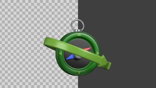 3D Animated Compass Icon