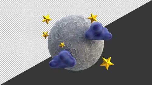 3D Stary Night | Alpha Channel