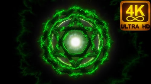 Anahata - Heart Chakra: nurturing love, compassion. Tunnel of light. VJ Loop