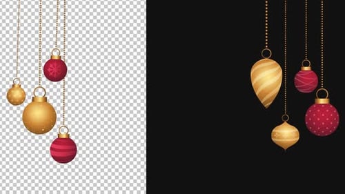 Christmas Ball Animation Channel 1080p