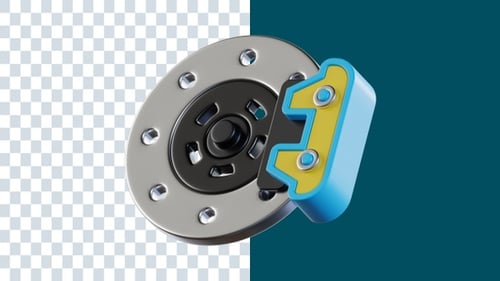 Disc Brake 3D Animations | Alpha Channel