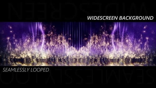 Purple Gold Fashion Particles Waves