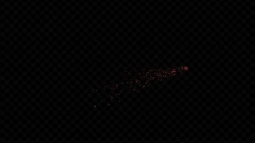 Sparkling Fiery Particle Transition Element