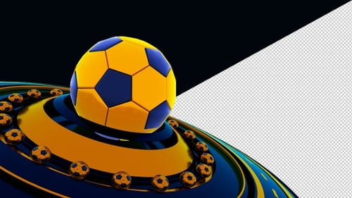 Fondo transparente de fútbol: bucle V1