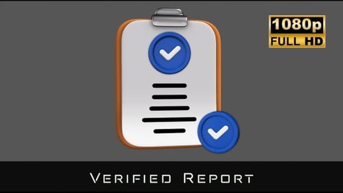 3D Animated Clipboard with Checkmark Confirmation Icons