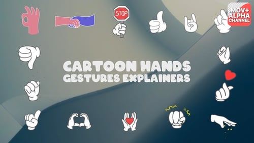Animated Cartoon Hand Gestures Pack