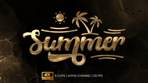 Summer Text Animation