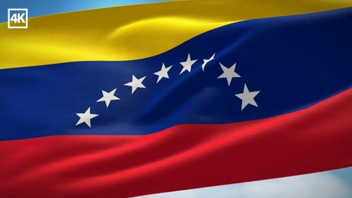 Realistic Waving Flag of Venezuela Animation