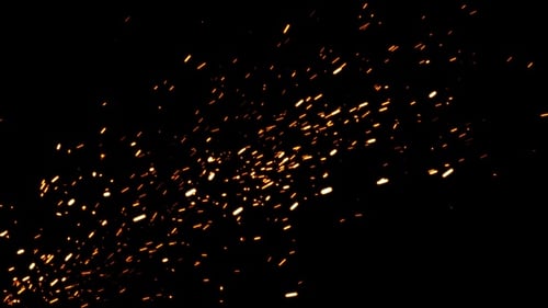 Realistic Fire Sparks Animated Overlay Effect