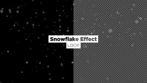 Efeito de flocos de neve