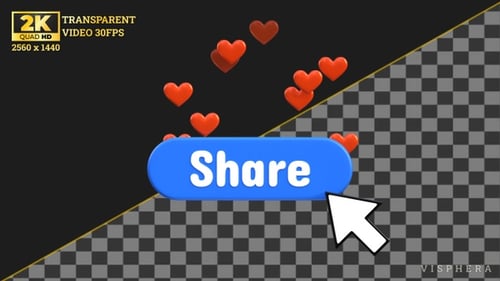 Share Button Press Animation