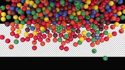 Colorful Beads Fill and Clear Transition