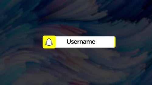 Clean Snapchat Username Lower Third Reveal