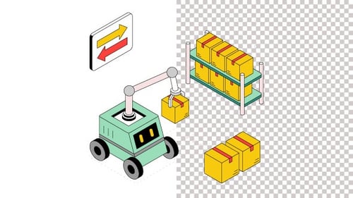 Loading Machine Animation Alpha Channel