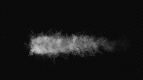White Smoke Burst Reveal Transition Element