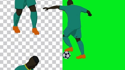 Senegal footballer animation Portrait