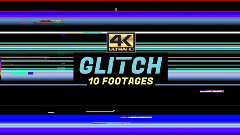Digital Glitch TV Static and Transition Effects Pack, Transitions ...