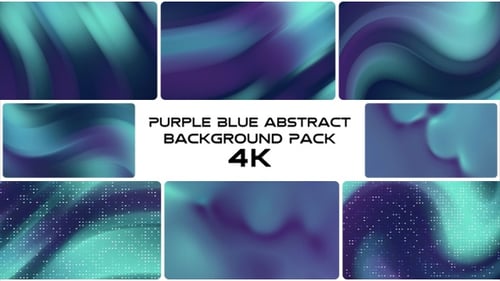 Animationspaket mit abstraktem Hintergrund in Violett und Blau